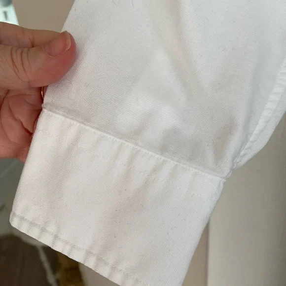 Lands End classic cotton white shirt - Picture 4 of 9